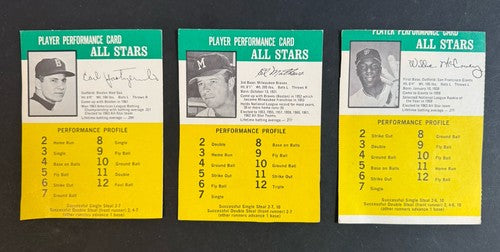 1964 Challenge The Yankees Game 3 Card Hof Carl Yastrzemski Ed Mathews McCovey