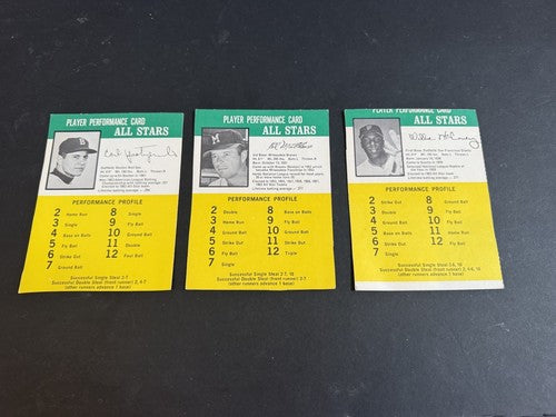 1964 Challenge The Yankees Game 3 Card Hof Carl Yastrzemski Ed Mathews McCovey