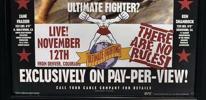 The Ultimate Fighter 1 UFC 1993 18x26 Framed Rep Poster Royce Gracie Champion
