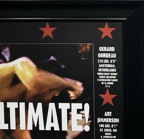 The Ultimate Fighter 1 UFC 1993 18x26 Framed Rep Poster Royce Gracie Champion