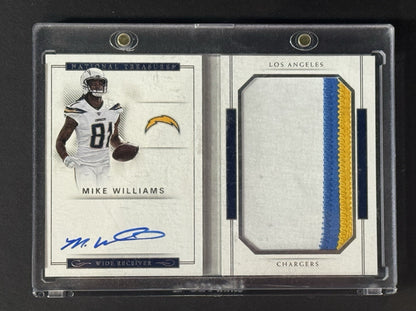 2017 National Treasures Mike Williams  Rookie Patch Auto /99 Booklet RC In Case