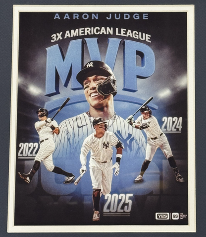 Aaron Judge NY Yankees 3x Mvp Framed Photo Collage Display 23x27 Gift