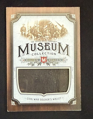 2012 UD Goodwin Champions Museum Collection Civil War Soldier Wallet Relic Rare