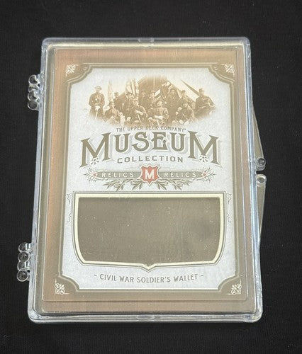2012 UD Goodwin Champions Museum Collection Civil War Soldier Wallet Relic Rare