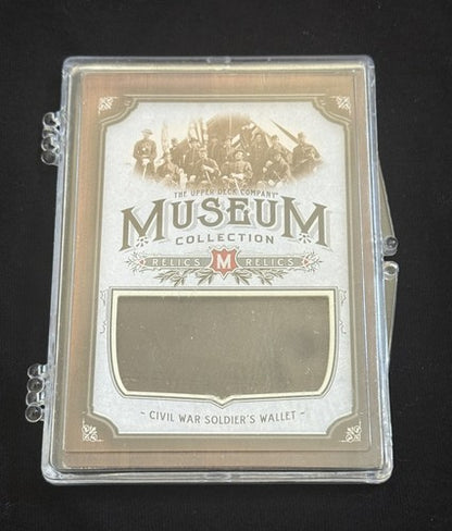 2012 UD Goodwin Champions Museum Collection Civil War Soldier Wallet Relic Rare