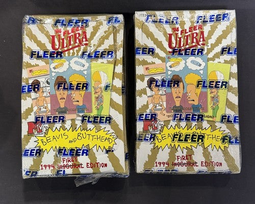 BEAVIS and BUTTHEAD 1994 Fleer Ultra First Edition Factory Sealed 2 Box Lot Rare