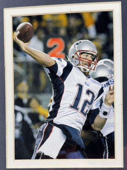 Tom Brady Signed Framed Navy Nike Jersey Patriots HOF Autograph Fanatics COA