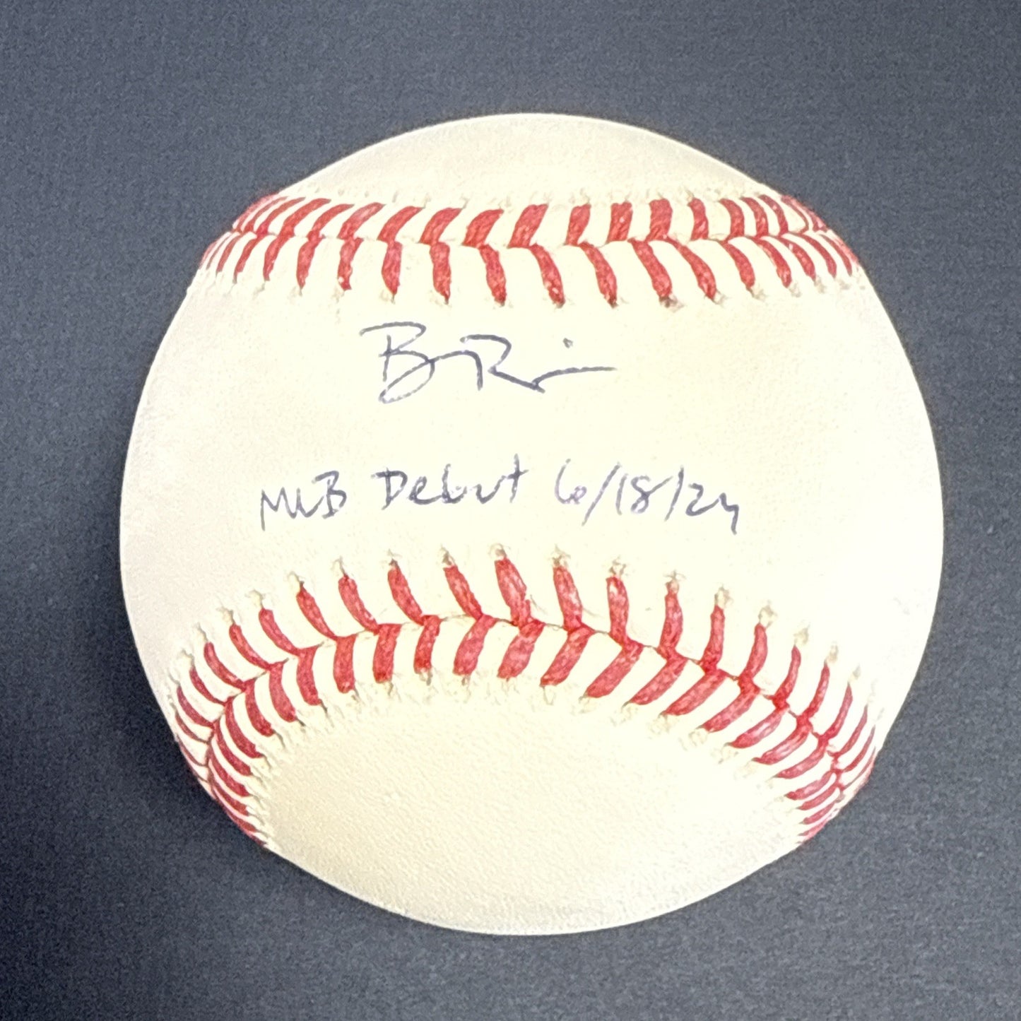 Ben Rice Signed Official MLB Baseball NY Yankees MLB Debut Auto Steiner COA