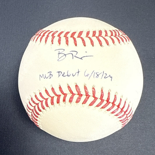 Ben Rice Signed Official MLB Baseball NY Yankees MLB Debut Auto Steiner COA