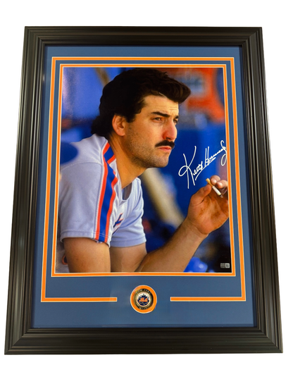 Keith Hernandez Signed 16x20 Photo Framed Smoking NY Mets Auto Steiner COA