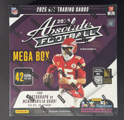 2025 Panini Absolute NFL Football Mega Box Factory Sealed 1 Auto/Memorabilia