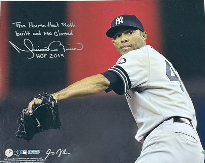 Mariano Rivera Signed Framed Photo 16x20 House Ruth Built Mo Closed Auto HOF Jsa