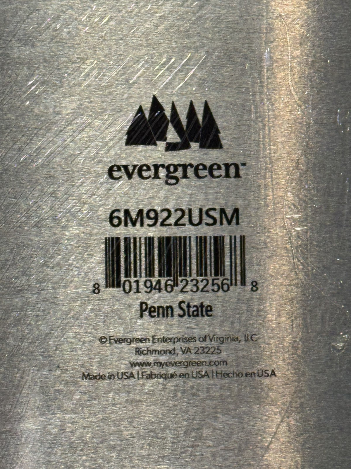 Penn State University 12x16 Evergreen Metal Sign Sealed Licensed Made in USA