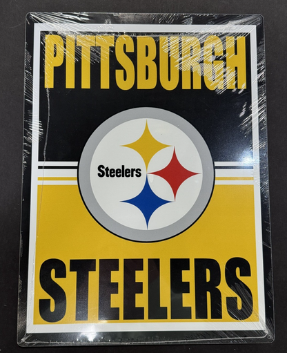 Pittsburgh Steelers 12x16 Evergreen Metal Sign Sealed NFL Licensed Made in USA