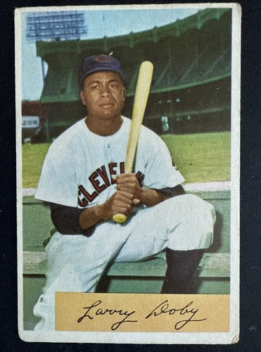 1954 Bowman # 84 Larry Doby VG - Vg + HOF Cleveland Indians
