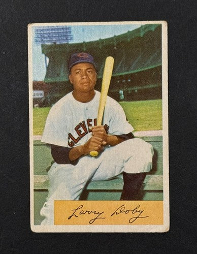 1954 Bowman # 84 Larry Doby VG - Vg + HOF Cleveland Indians