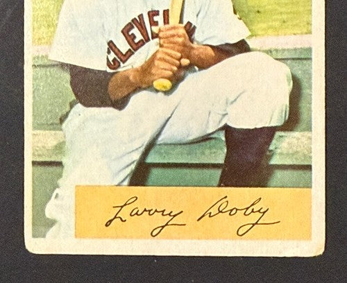 1954 Bowman # 84 Larry Doby VG - Vg + HOF Cleveland Indians