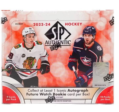2023/24 Upper Deck SP Authentic Hockey Hobby Factory Sealed 8-Box Case Bedard Rc