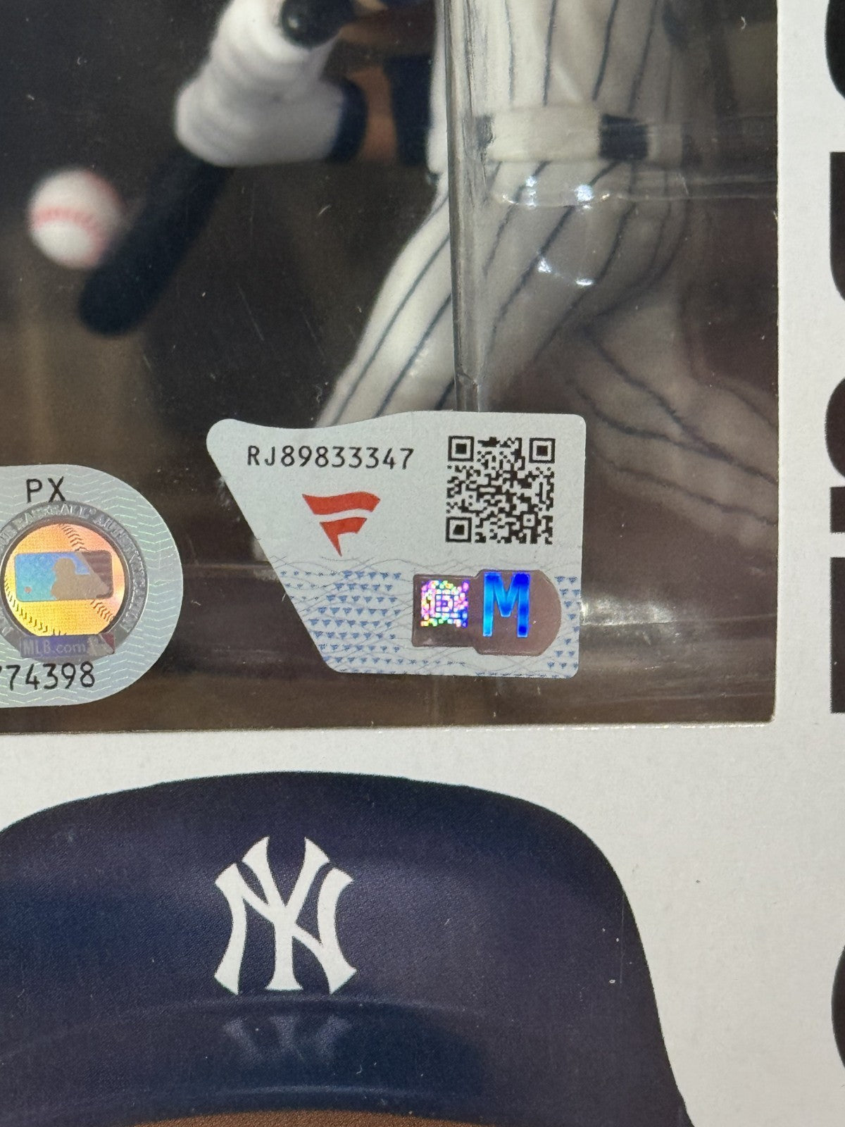 Aaron Judge Signed Funko Pop with Case NY Yankees Mint Auto Fanatics MLB COA