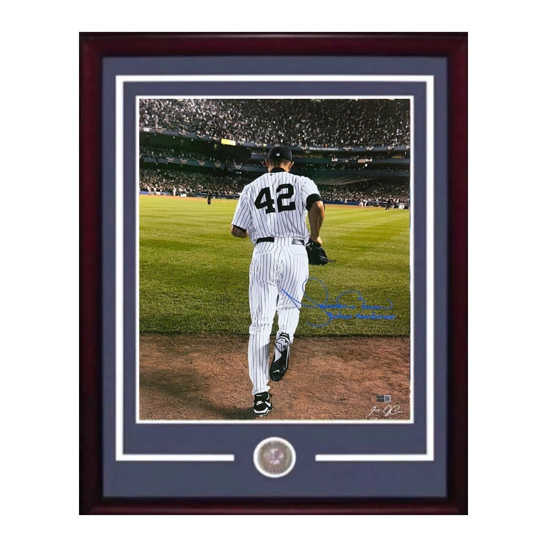 Mariano Rivera Yankees Signed 16x20 Framed Causi Photo Sandman Auto Steiner HOF
