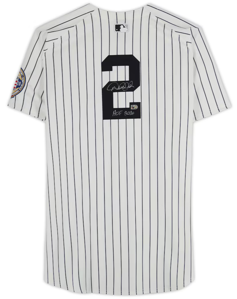 Derek Jeter Signed Yankees Nike Pinstripe Authentic Jersey HOF 20 Auto MLB COA