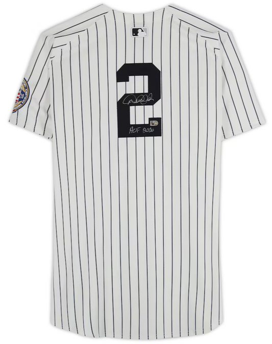Derek Jeter Signed Yankees Nike Pinstripe Authentic Jersey HOF 20 Auto MLB COA
