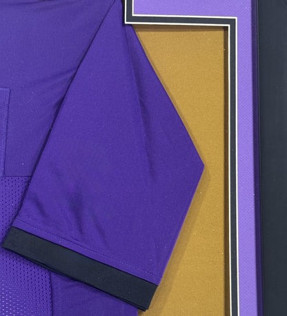Lamar Jackson Signed Framed Jersey Baltimore Ravens # 8 Mint Auto MVP JSA COA