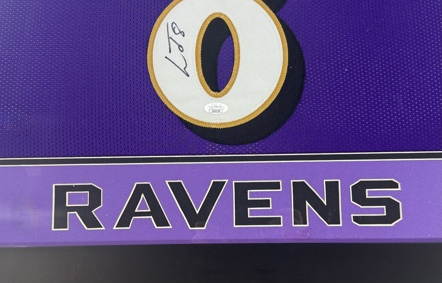 Lamar Jackson Signed Framed Jersey Baltimore Ravens # 8 Mint Auto MVP JSA COA