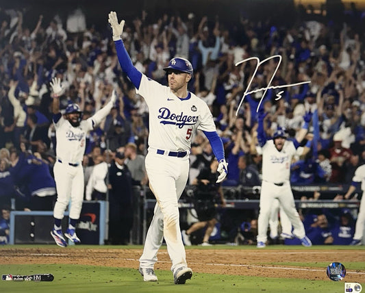 Freddie Freeman Signed 16x20 Framed Walkoff HR Photo Dodgers Auto WS MVP MLB COA