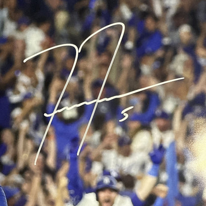Freddie Freeman Signed 16x20 Framed Walkoff HR Photo Dodgers Auto WS MVP MLB COA