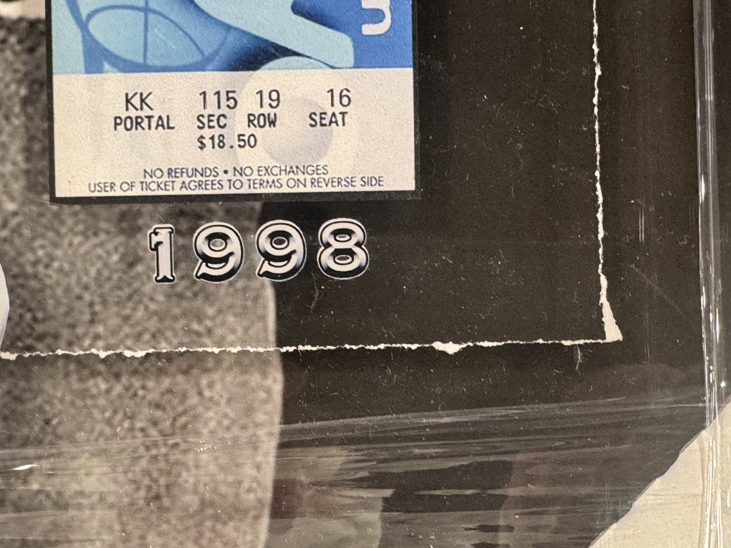 Michael Jordan Chicago Bulls 6 Championship Replica Tickets Framed 3d Photo HOF