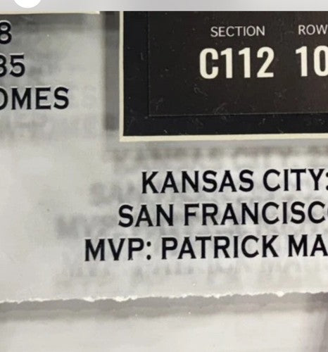 Kansas City Chiefs Framed 3D Super Bowl Ticket Photo Mahomes Kelce Printed Auto