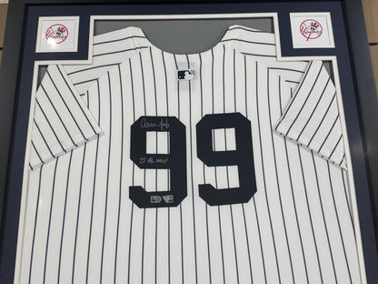 Aaron Judge Signed Framed Yankees Nike Jersey 25 AL MVP Auto Fanatics Mlb Coa