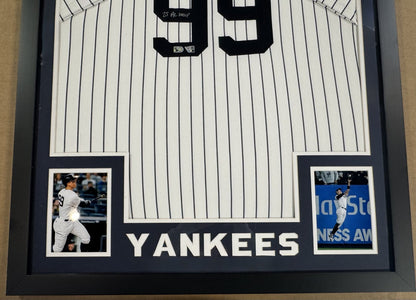 Aaron Judge Signed Framed Yankees Nike Jersey 25 AL MVP Auto Fanatics Mlb Coa