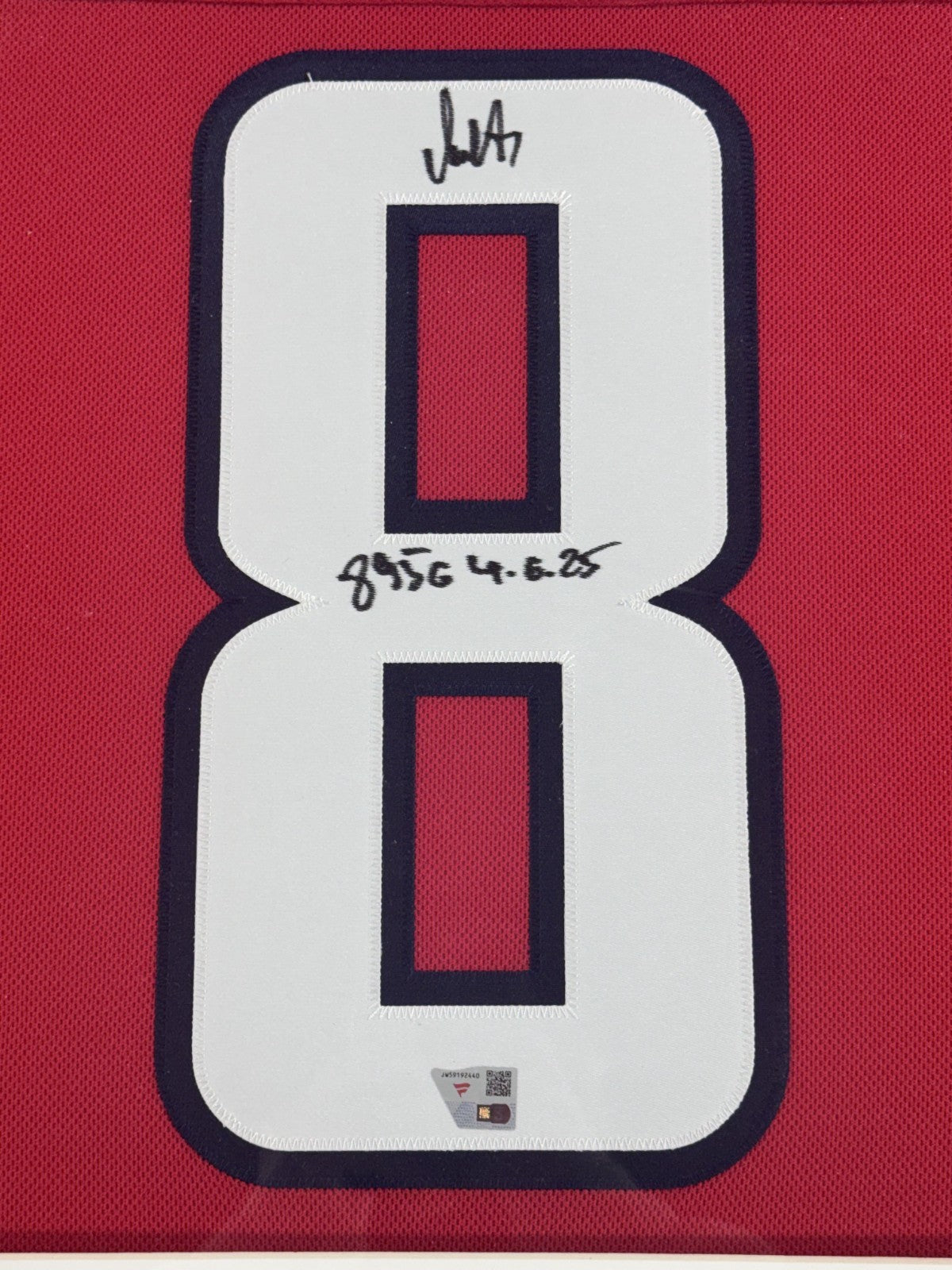 Alex Ovechkin Signed Framed Capitals Jersey 895 Goal 4-6-25  Auto Fanatics COA
