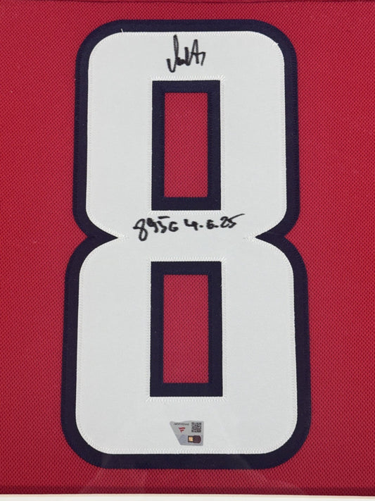 Alex Ovechkin Signed Framed Capitals Jersey 895 Goal 4-6-25  Auto Fanatics COA