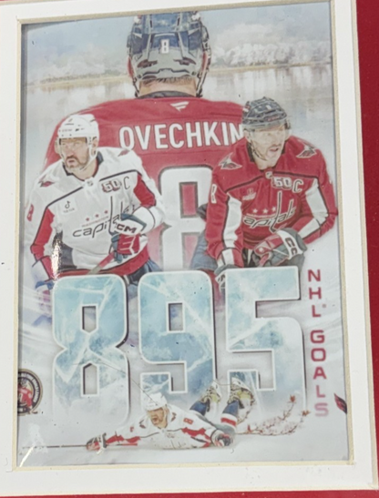 Alex Ovechkin Signed Framed Capitals Jersey 895 Goal 4-6-25  Auto Fanatics COA