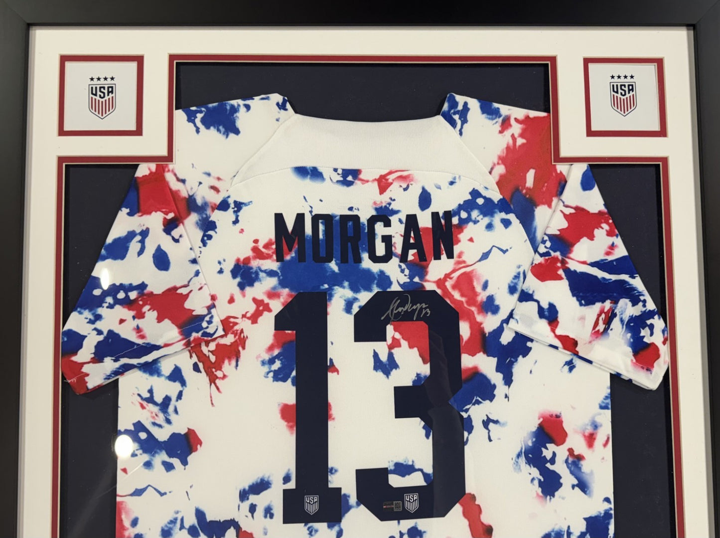Alex Morgan Womens World Cup Signed USA Soccer Jersey Framed Auto Steiner CX COA