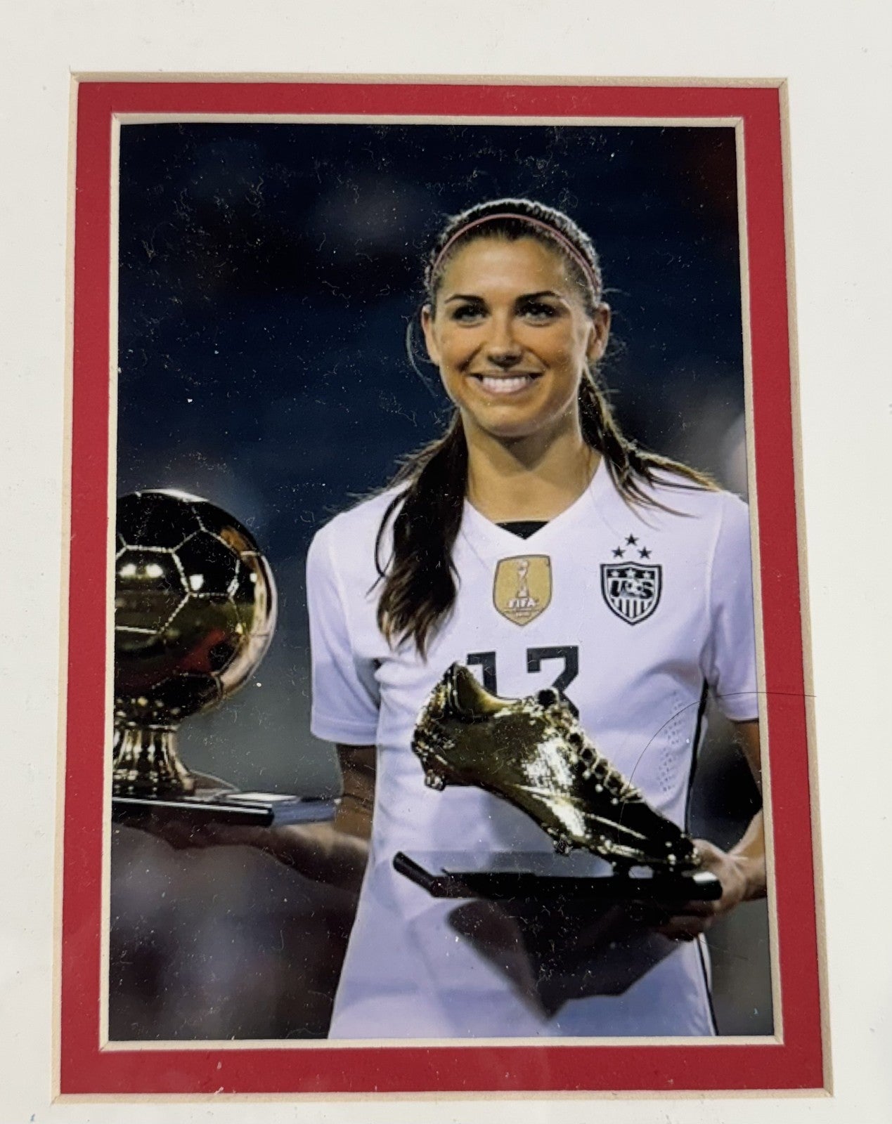 Alex Morgan Womens World Cup Signed USA Soccer Jersey Framed Auto Steiner CX COA