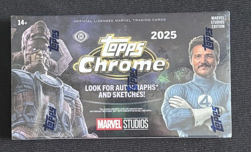 2025 Topps Marvel Studios Chrome Hobby Box FACTORY SEALED NEW Ready To Ship