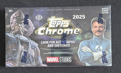 2025 Topps Marvel Studios Chrome Hobby Box FACTORY SEALED NEW Ready To Ship