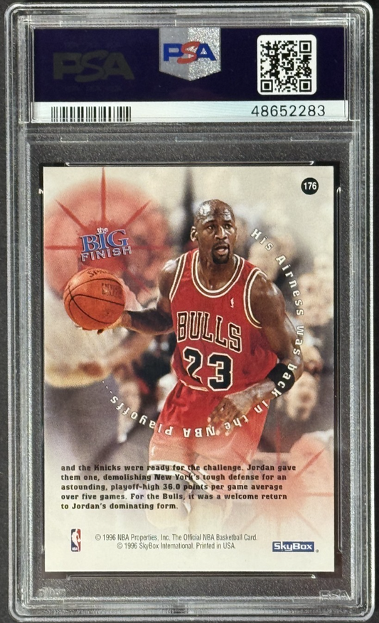 1996 Skybox Michael Jordan NBA Hoops Insert The Big Finish PSA 9 Chicago Bulls