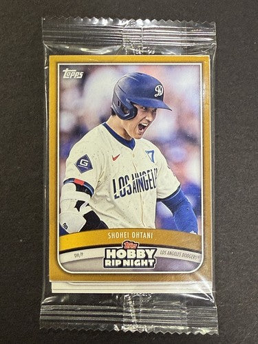2025 Topps Hobby Rip Night Gold Parallel Shohei Ohtani On Top Sealed Pack Mint