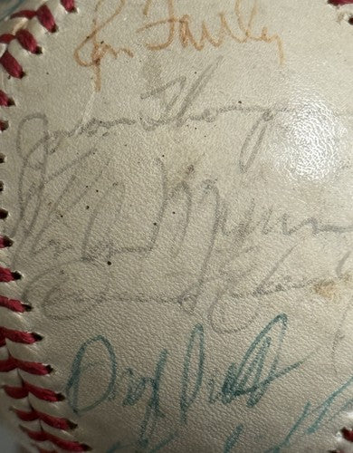 1977 A.L All Star Game Team Signed Baseball Thurman Munson Brett Auto Psa W/case