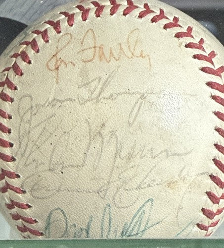 1977 A.L All Star Game Team Signed Baseball Thurman Munson Brett Auto Psa W/case