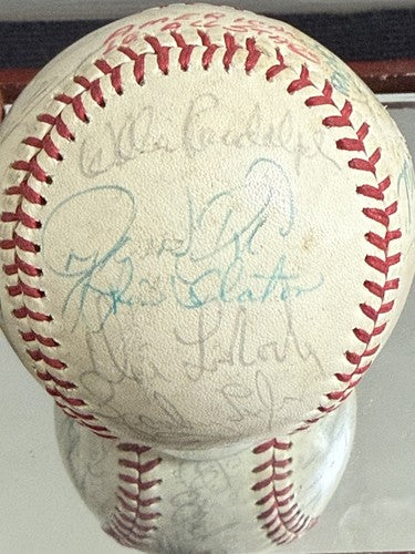 1977 A.L All Star Game Team Signed Baseball Thurman Munson Brett Auto Psa W/case