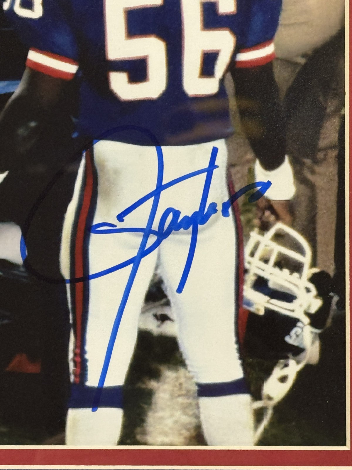 Lawrence Taylor Signed 11x14 Framed Photo Theismann Sack Giants Auto HOF Steiner