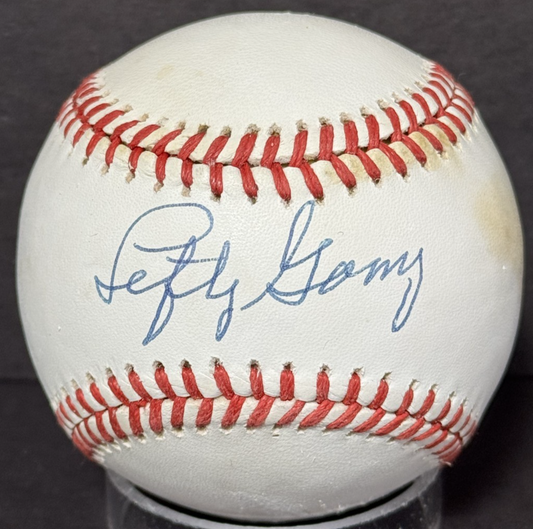 Lefty Gomez NY Yankees Signed Official Baseball MINT Auto JSA COA HOF