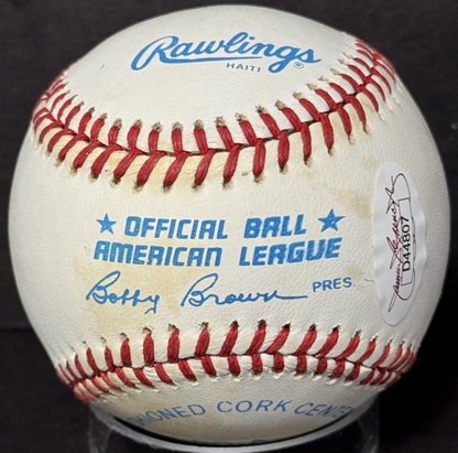 Lefty Gomez NY Yankees Signed Official Baseball MINT Auto JSA COA HOF