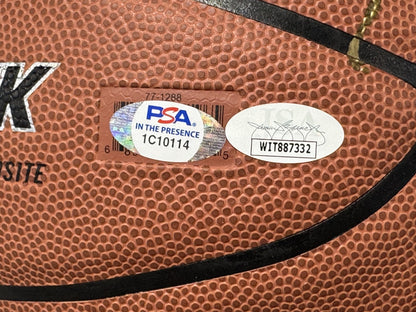 1981 Boston Celtics NBA Champs Team Signed Basketball BAS PSA W/case Larry Bird
